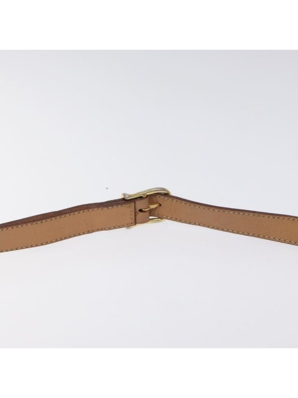 Authentic CELINE Macadam Canvas Shoulder Bag PVC Leather Brown Gold - Picture 15 of 16